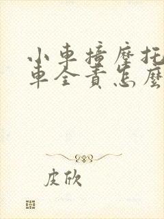 小车撞摩托车小车全责怎么赔偿标准