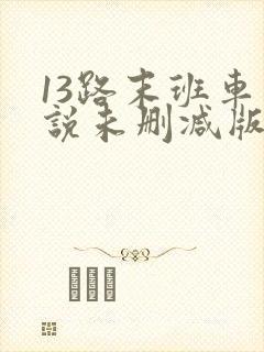 13路末班车小说未删减版