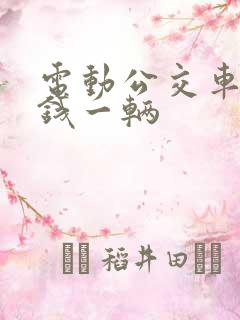 电动公交车多少钱一辆