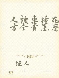 人被车撞死了对方全责怎么赔偿