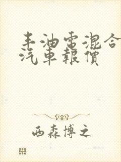 丰油电混合动力汽车报价