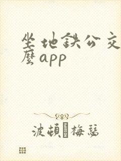 坐地铁公交用什么app