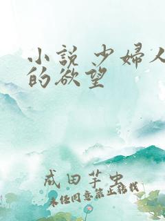 小说 少妇人妻的欲望