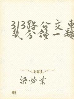 313路公交车几分钟一趟