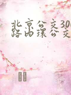 北京公交300路内环公交车站点