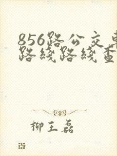 856路公交车路线路线查询