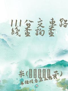 111公交车路线查询查 111公交车路线查询查
