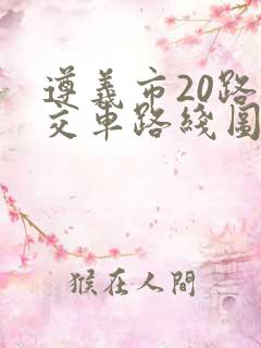 遵义市20路公交车路线图