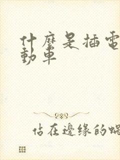 什么是插电式混动车