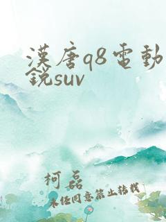 汉唐q8电动雅锐suv 汉唐q8电动雅锐suv