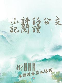 小诗的公交车日记阅读