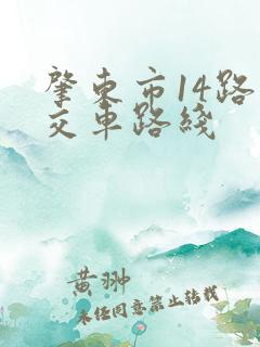 肇东市14路公交车路线