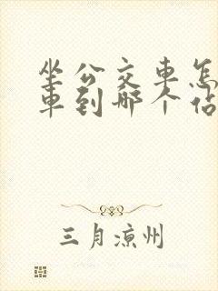 坐公交车怎么查车到哪个站了
