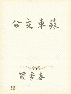公交车苏 公交车苏