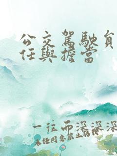 公交驾驶员的责任与担当