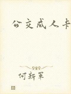 公交成人卡