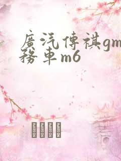 广汽传祺gm商务车m6