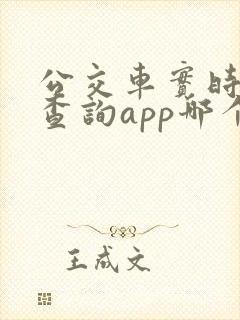 公交车实时到站查询app哪个好