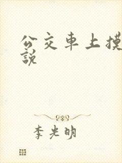 公交车上摸胸小说