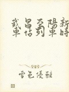 武昌至阳新的火车站列车时刻表
