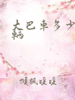 大巴车多少钱一辆