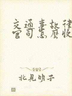 交通事故律师打官司怎么收费