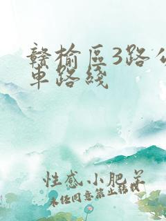 赣榆区3路公交车路线