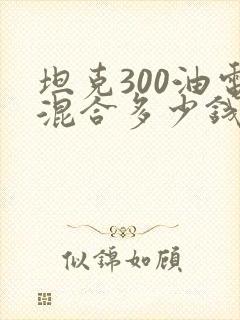 坦克300油电混合多少钱