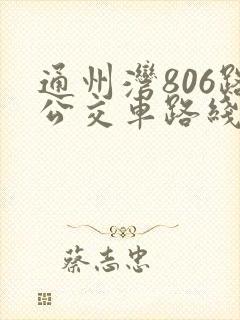 通州湾806路公交车路线