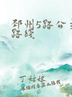 邳州5路公交车路线
