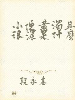 小便黄浊且气味很浓是什么原因