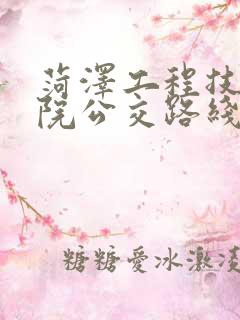 菏泽工程技师学院公交路线
