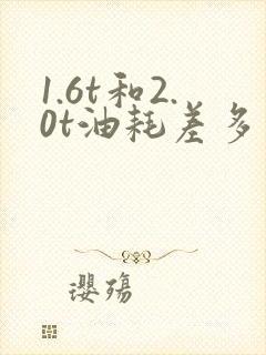 1.6t和2.0t油耗差多少