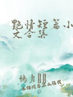 艳情短篇小说辣文合集
