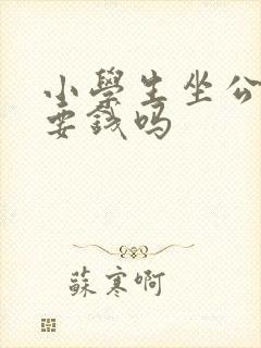 小学生坐公交车要钱吗