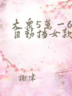 大众5万一6万自动挡女款车