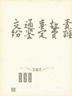交通事故责任纠纷鉴定费谁承担
