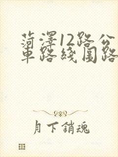 菏泽12路公交车路线图路 菏泽12路公交车路线图路
