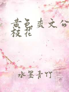 黄色爽文公交车校花