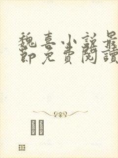 魏喜小说最新章节免费阅读无弹窗 魏喜小说最新章节免费阅读无弹窗
