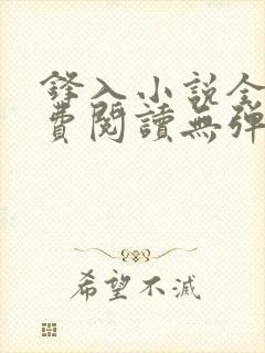 锋入小说全文免费阅读无弹窗
