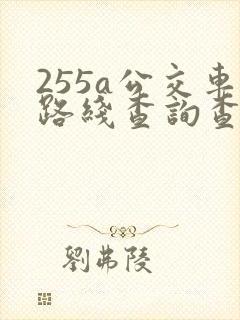 255a公交车路线查询查