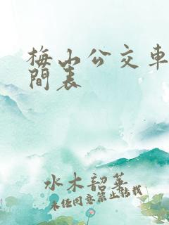 梅山公交车站时间表