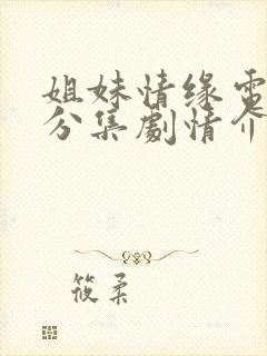 姐妹情缘电视剧分集剧情介绍
