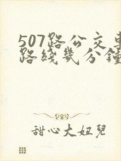 507路公交车路线几分钟一趟