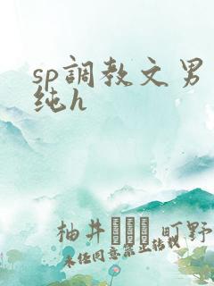 sp调教文男男纯h