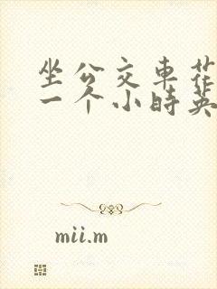 坐公交车花费我一个小时英文 坐公交车花费我一个小时英文