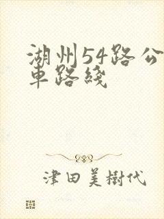 湖州54路公交车路线