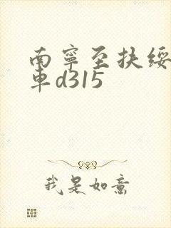 南宁至扶绥公交车d315 南宁至扶绥公交车d315