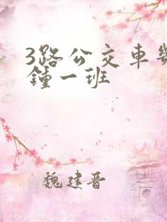 3路公交车几分钟一班